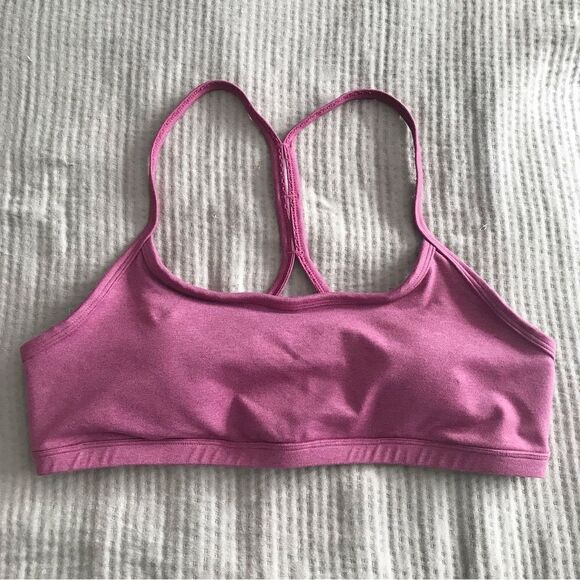 CALME Johnny Was Racerback Sports Bra Ease Cross Back‎ Yoga Pink Purple NWOT XL - Picture 1 of 7